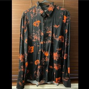 H&M Men’s Floral Formal Button-Up (Large)